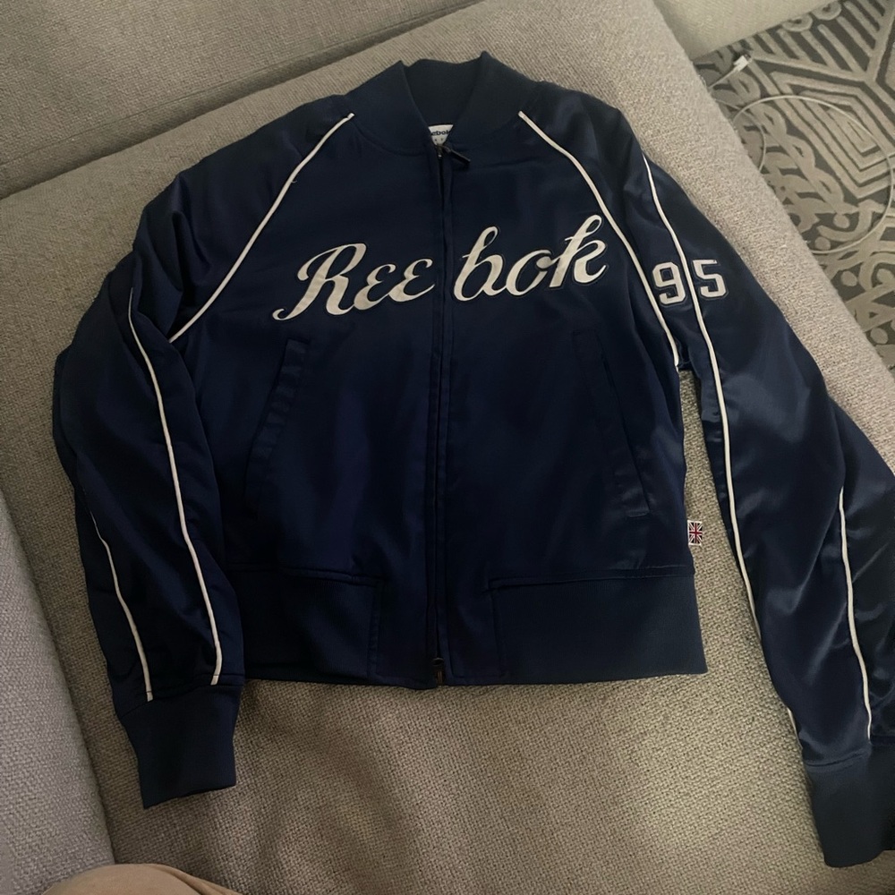 Reebok Women's Dark Blue Bomber Jacket